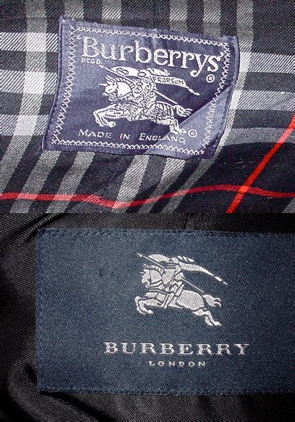 burberry made in england tag|authentic burberry labels.